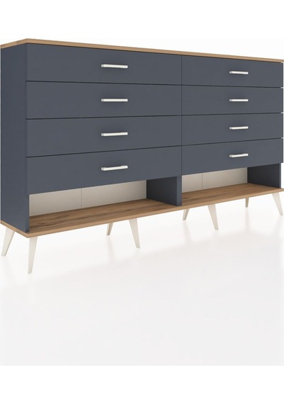 Arges Konsol 8 Çekmeceli 176x30x99 Antrasit-çam/antrasit Antrasit-çam/antrasit Arges Konsol 8 Çekmeceli 176x30x99 Antrasit-çam/antrasit Antrasit-çam/antrasit
