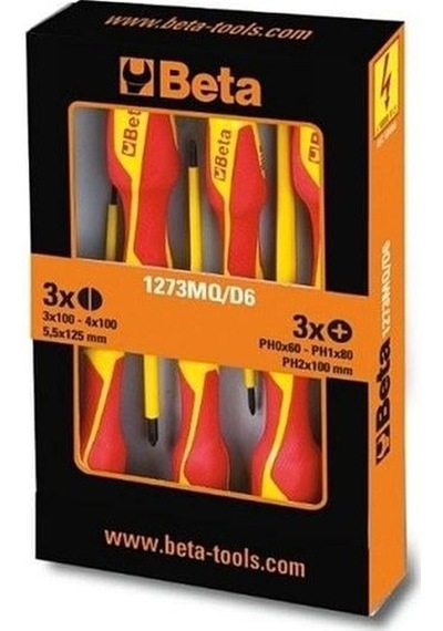 Beta 1273mq/d6 İzoleli Tornavida Takımı