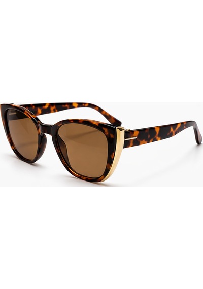 Purvelon Leopar Desenli Çerçeve Retro Kare Kemik Çerçeve Unisex Uv400 Vintage Retro Güneş Gözlüğü Çok Renkli