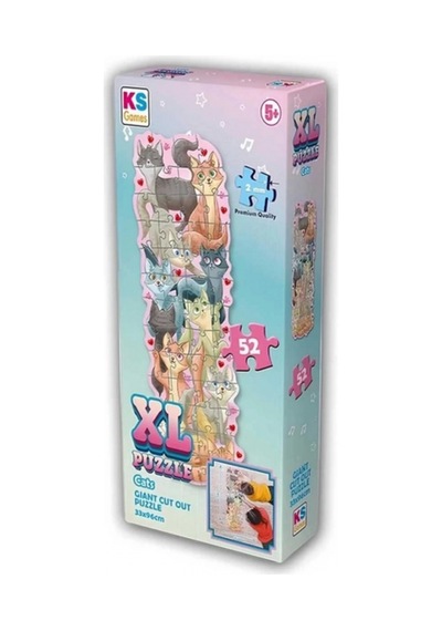 Ks Puzzle 52 Parça Kediler Xl Çerçevesiz
