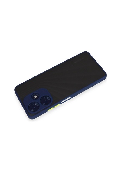 Herşeytrend İnfinix Hot 30 4g Kılıf Montreal Silikon Kapak - Lacivert Çok Renkli Diğer
