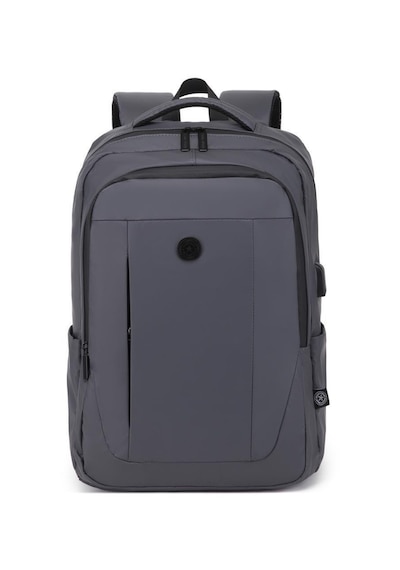Smart Bags Gumi Kumaş Uniseks Büyük Boy Sırt Çantası 8660 Gri