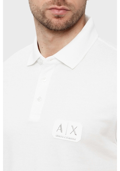 Armani Exchange Erkek Polo Xm002231 Af10366 U0009 Beyaz Beyaz