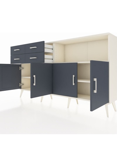 Arges Konsol 4 Raflı 4 Çekmeceli 4 Kapaklı 176x30x99 Aytaşı-antrasit Antrasıt - Aytası Arges Konsol 4 Raflı 4 Çekmeceli 4 Kapaklı 176x30x99 Aytaşı-antrasit Antrasıt - Aytası