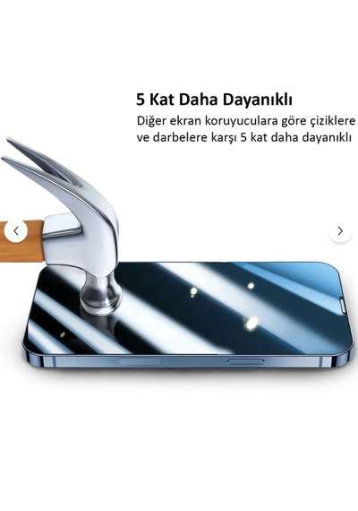 Balerion Apple Uyumlu iPhone 15 Pro Max Ekran Koruyucu Kırılmaz Cam