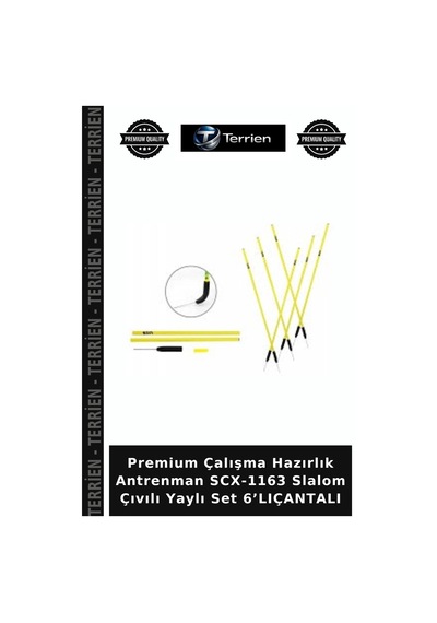 Premium Çalışma Hazırlık Antrenman Scx-1163 Slalom Çıvılı Yaylı Set 6 Lıçantalı Çok Renkli
