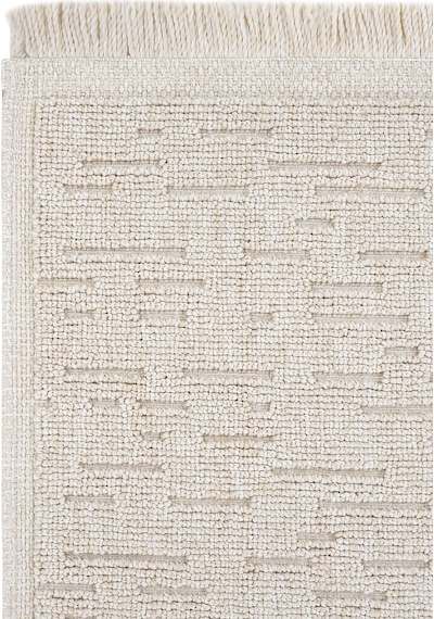 Cool Halı Mirage Bej Kilim Halı Çizgili Bukle Kaymaz Yumuşak Salon Oturma Odası İnce Yazlık Kilim
