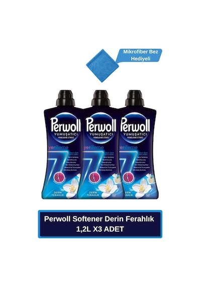 Perwoll Yumuşatıcı Derin Ferahlık 1,2l X3 Adet set-hnkdtj-3402-6704 3'lü Set