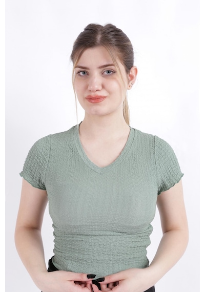 Busem S0010665-23y Kadın Bluz S0010665-R0432 Çağla Yeşili