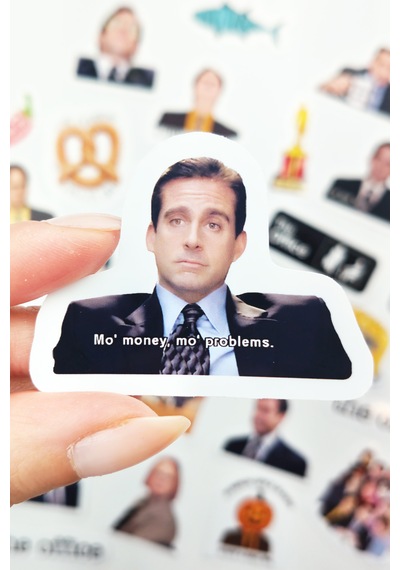 The Office Sticker Paketi 25 Parça Kaliteli Su Geçirmez Etiket Seti Çok Renkli