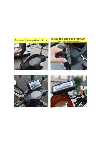 Motosiklet Telefon Tutucu Su Geçirmez 18 X 10 Cm Deri Fermuarlı 2 Mixed