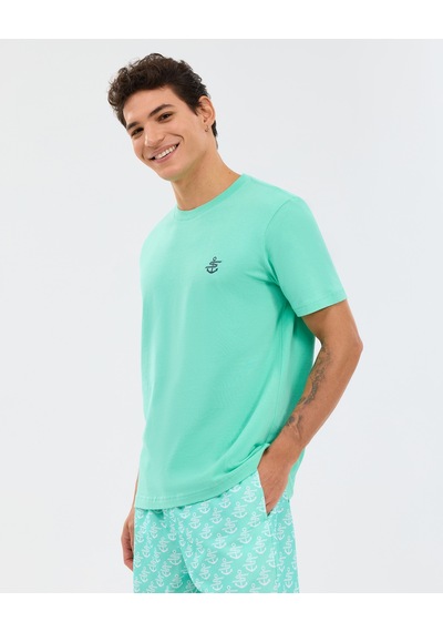 Skechers Regular Fit Erkek Tişört Mavi