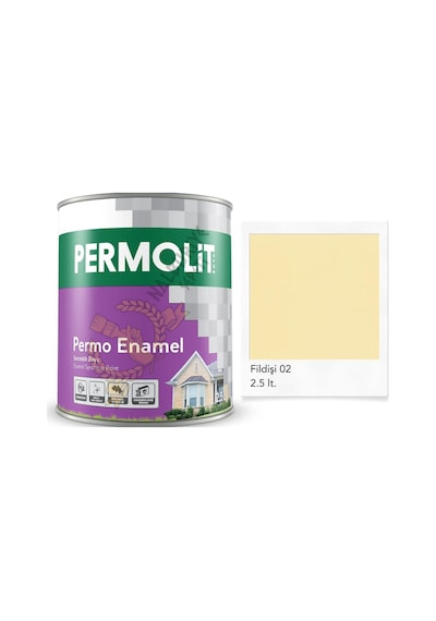 Permolit Enamel Sentetik Yağlı Boya Fildişi 2.5 Lt. 2.5 L