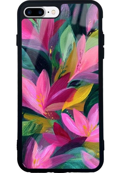 Apple Uyumlu iPhone 7 Plus Acrylic Pulse Tasarımlı Glossy Telefon Kılıfı Çok Renkli