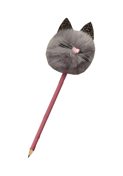 Kedi Ponpon Peluş Kurşun Kalem