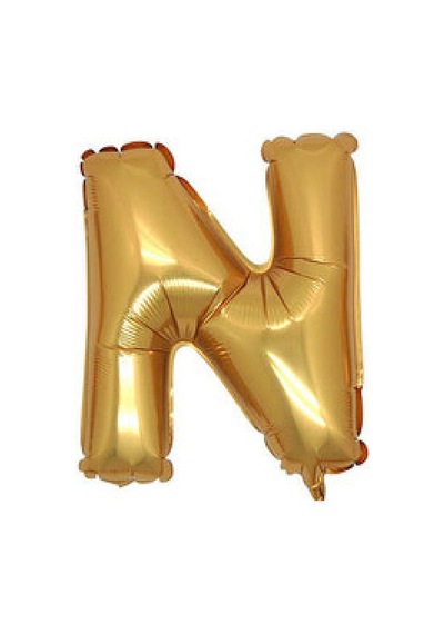 Folyo Balon Harf N Altın 16 Inc 40cm Pk:1