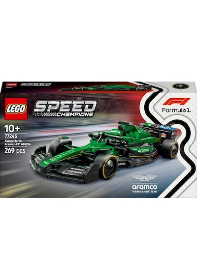 LEGO® Speed Champions Aston Martin Aramco F1® AMR24 Yarış Arabası 77245 - 10 Yaş ve Üzeri Çocuklar için Yaratıcı Oyuncak Yapım Seti (269P)