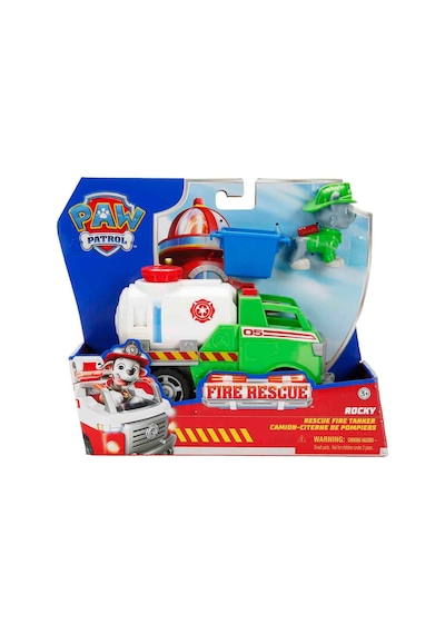 Paw Patrol Fire Rescue Figür Ve Kurtarma Aracı Rocky