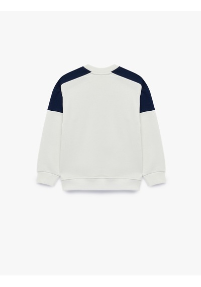 Koton Renk Bloklu Şardonlu Bisiklet Yaka Uzun Kollu Baskılı Sweatshirt Ekru 7wkb10514tk Koton Renk Bloklu Şardonlu Bisiklet Yaka Uzun Kollu Baskılı Sweatshirt Ekru 7wkb10514tk