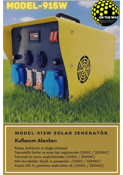 Otw Model 915w Taşınabilir Güç İstasyonu Lifepo4 Bataryalı Solar Jeneratör
