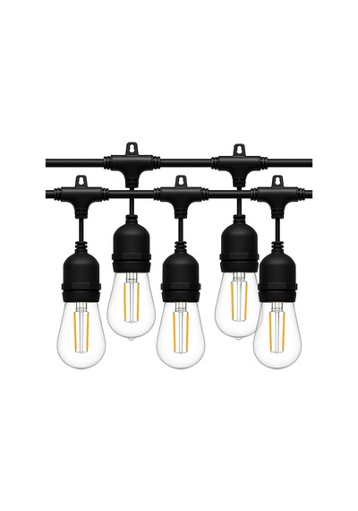 Ayt Ledx Kb00001 5 Li E27 Duy Sıralı 5 Metre Lamba Kablosu 5 Adet Duy İçerir Açık Hava Düğün Eğlence Alanı Aydınlatma