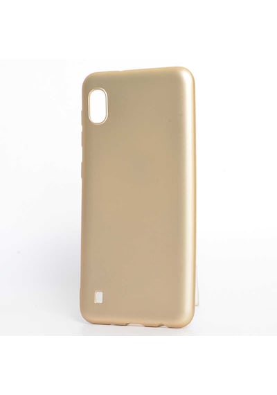 Samsung Galaxy Uyumlu A10 Kılıf Zore Premier Silikon Kapak - Gold Rose gold