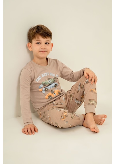 Rolypoly Erkek Çocuk The Best One Sarı Uzun Kol Pijama Takım Rp3874-c-v1 Rp3874-c-v1
