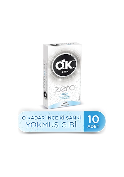 Okey Zero Aqua Prezervatif 10'lu