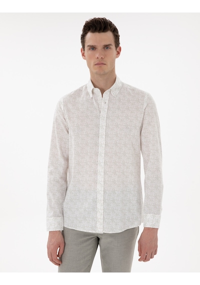 Pierre Cardin Erkek Haki Gömlek Desenli 50304548-vr027 Haki