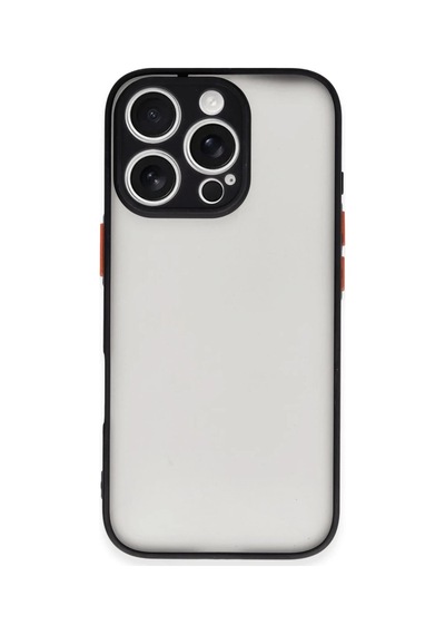 Apple Apple Uyumlu iPhone 16 Pro Max Kılıf Montreal Silikon Kapak - Siyah Sıyah