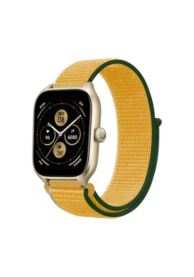 Watch 22mm Hasırlı Cırtcırtlı Kordon - Sarı Diğer