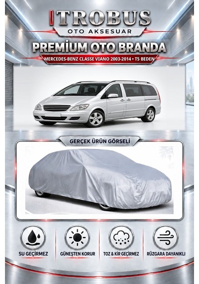 Mercedes-benz Classe Viano L 2003-2014 Uyumlu Premium Araba Brandası Oto Branda T5 Beden