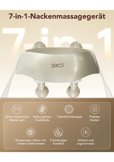 Skg H7 Ultra Isıtmalı Orijinal Kablosuz Shiatsu Boyun Masajı Diğer
