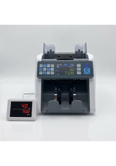 Bill Counter Al-930 Tek Katlı Çift Cıslı Karışık Para Sayma Makinesi 8 Ülke Para Birimi