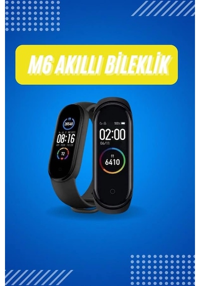 Spor Modları İle Akıllı Bileklik M6 Uyumlu Çhassasiyet Görme