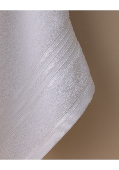 Marnot Bordürü %100 Pamuk Floşlu Yüz Havlusu - Beyaz - 50x80 Cm 8684427300060 Çok Renkli