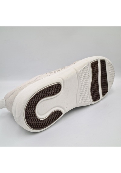Greyder 34590 Kirli Beyaz Hakiki Deri Kadın Günlük Casual Sneaker Kirli Beyaz