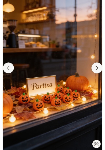 7'li Halloween Mini Balkabağı Figürü - Ev Ve Parti Dekorasyonu Cadılar Bayramı Süsü Çok Renkli