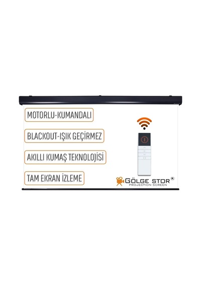 Gölge Stor En150cm Boy160cm Projeksiyon Perdesi Motorlu Yeni Akıllı Kumaş Blackout-ışık Geçirmez 4k 8k Hd