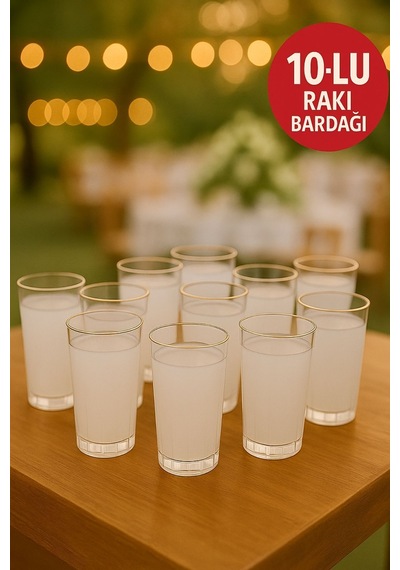 14 Adet Plastik Rakı Bardağı Düğün, Davet, Organizasyon,parti Için Şeffaf Plastik, Dayanıklı