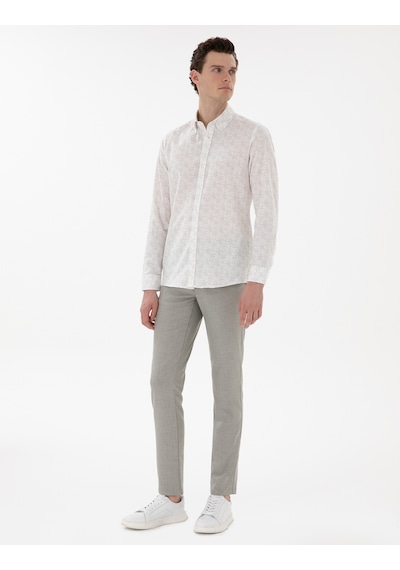 Pierre Cardin Erkek Haki Pantolon Kanvas-chino 50301803-vr027 Haki