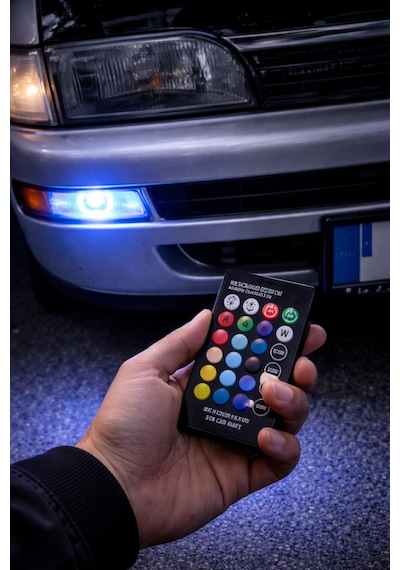 T10 Rgb Kumandalı Led Ampul Seti Çok Renkli Araç İçi Park Aydınlatma