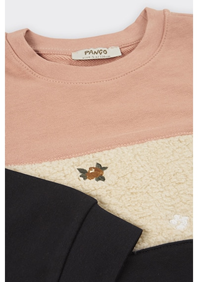 Kız Çocuk Renkli Somon Sweatshirt 4755292
