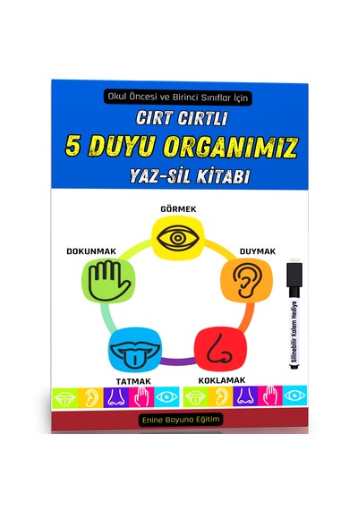 Cırt Cırtlı Beş Duyu Organımız Kitabı