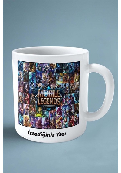 Mobile Legends Mobil Oyun Baskılı Kupa Bardak Çift Taraflı Baskı Kişiye Özel Model 5 Çok Renkli