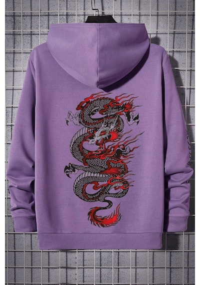 Chinesebox Kapşonlu Hoodie Lila
