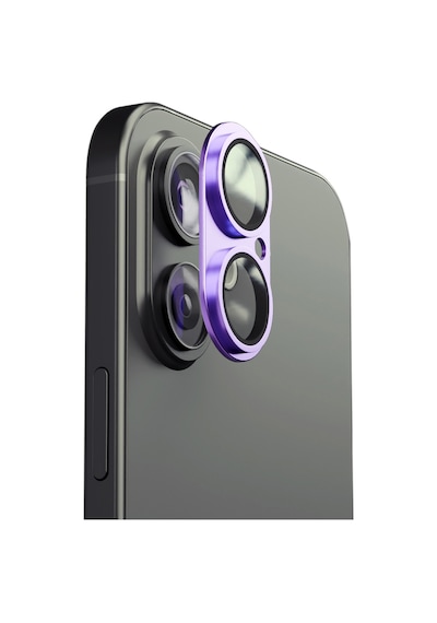 Apple iPhone Uyumlu 17 İçin Ipg Prolens Tam Kamera Lens Koruma, Çerçeveli Tek Gövde Kamera Lens Koruması Mor-lavanta