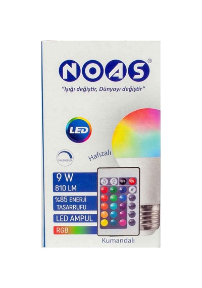 Noas Renkli Kumandalı Rgb Ampul