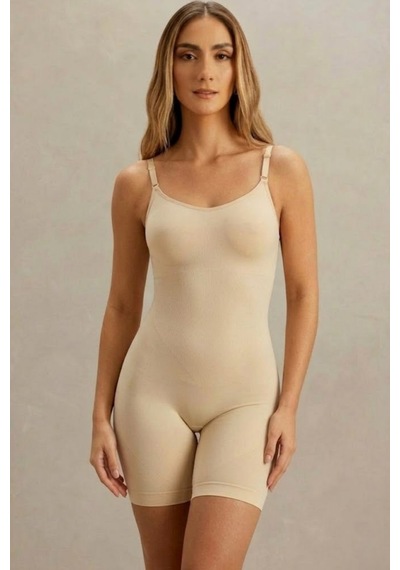 Kadın Kalp Yaka Sportif Etki Ten Body