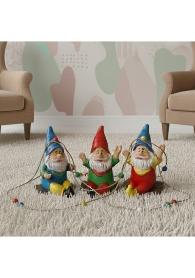 Salıncakta Cüce Noel Baba Biblo 13 Cm X 10 Cm 13 Cm